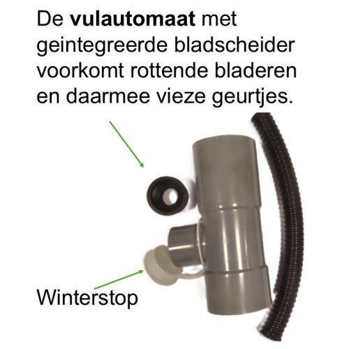 Muurtank regenton vulautomaat